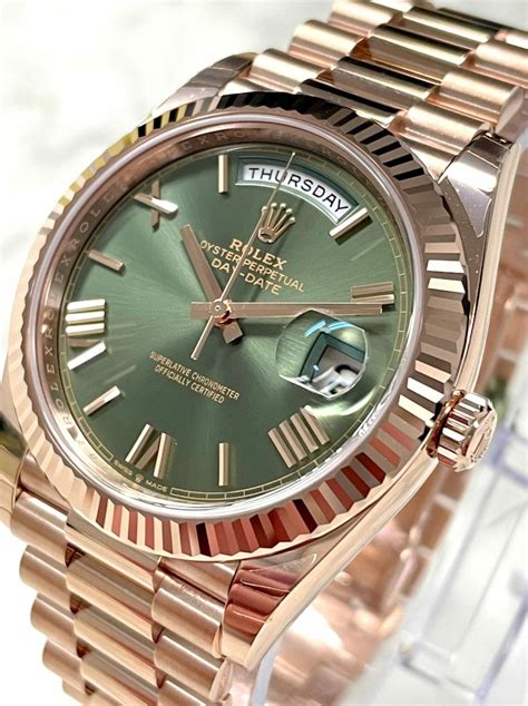 rolex day date 40 rose gold